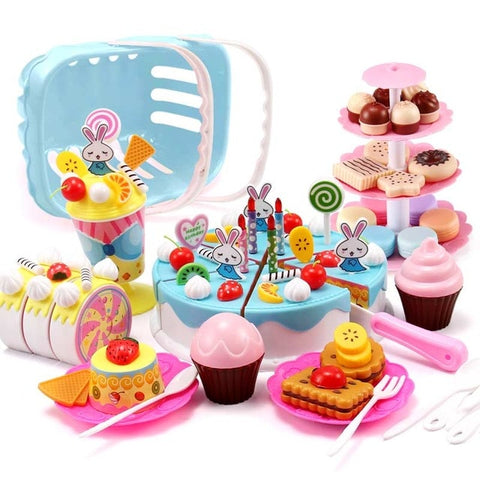 110 Pcs Girls Birthday Cake Set